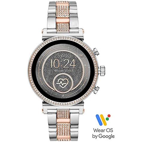 michael kors access sofie heart rate silver-tone smartwatch heart rate|Michael Kors Access Sofie review .